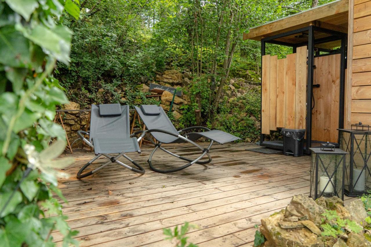 Le Moonloft insolite Tiny-House dans les arbres&1 séance de sauna pour 2 avec vue panoramique Osenbach Esterno foto